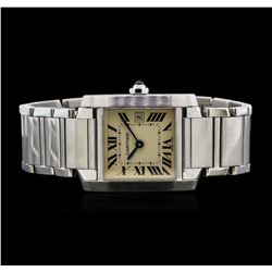 Cartier Stainless Steel Tank Francaise Watch