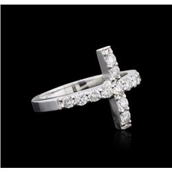 14KT White Gold 0.80 ctw Diamond Ring