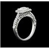 Image 3 : 1.10 ctw Diamond Ring - 18KT White Gold