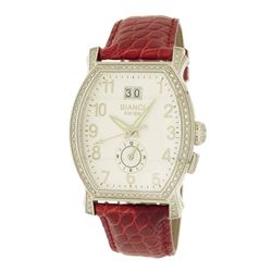 Roberto Bianci Classic Strap Diamond Watch With Two Time Zone And Date - 1860DIA