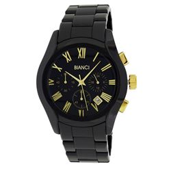 Roberto Bianci Men's Black Ceramic Choronograph Watch-5876M