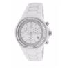 Roberto Bianci All White Ceramic Unisex Watch With Zirconia Studded Bezel -B267WHT