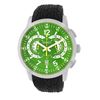Image 1 : Roberto Bianci Men's Pro Racing Chronograph Watch With Rubber Band And Green Face-7096MRUB-SS
