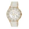 Roberto Bianci Unisex Rose Gold Plated White Ceramic Chronograph Watch-5873U