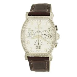 Roberto Bianci Classic Strap Diamond Watch With Chronograph And Day And Date -1861DIA