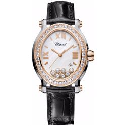 Chopard Happy Sport Oval 7 Floating Diamonds  Women Watch
