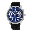 Image 1 : Roberto Bianci Men's Pro Racing Chronograph Watch With Rubber Band And Blue Face-7096MRUB-SS