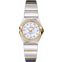 Omega Constellation Polished Quartz 24Mm  Women Watch