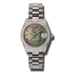 Rolex Datejust 31  18K White Gold Presidential Bracelet  Women Watch