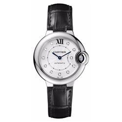 Cartier Ballon Bleu 33Mm Diamond Dial Automatic  Women Watch