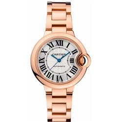 Cartier Ballon Bleu 33Mm 18K Rose Gold  Women Watch