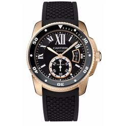 Cartier Calibre De  Diver 18K Rose Gold  Men Watch