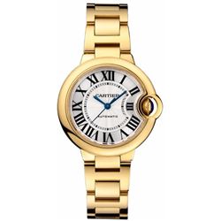 Cartier Ballon Bleu 33Mm 18Kt Yellow Gold  Women Watch