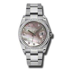 Rolex Datejust 36 White Gold &Amp; Diamonds  Women Watch