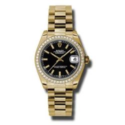 Rolex Datejust 31  18K Yellow Gold Presidential Bracelet  Women Watch