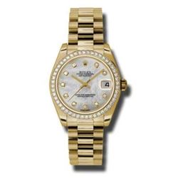 Rolex Datejust 31  18K Yellow Gold Presidential Bracelet  Women Watch