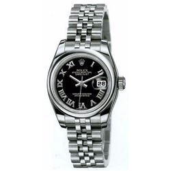 Rolex Datejust 31  Black Steel Jubilee  Women Watch