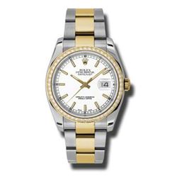 Rolex Datejust 36 Yellow Gold &Amp; Diamonds  Women Watch