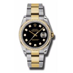 Rolex Datejust 36 Yellow Gold &Amp; Diamonds  Women Watch