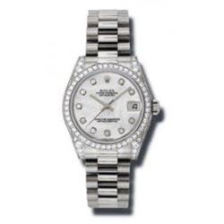 Rolex Datejust 31  18K White Gold Presidential Bracelet  Women Watch
