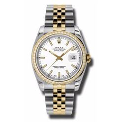 Rolex Datejust 36 Yellow Gold &Amp; Diamonds  Women Watch