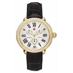 Michele Serein Chronograph Gold Tone  Women Watch