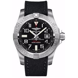 Breitling Avenger Avenger II Seawolf Black Canvas Strap  Men Watch