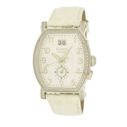 Roberto Bianci Classic Strap Diamond Watch With Two Time Zone And Date - 1860DIA