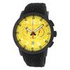 Image 1 : Roberto Bianci Men's Pro Racing Chronograph Gun Plated Watch With Yellow Face-7096MRUB-GUN
