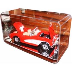 Diecast Unsigned 1:24 Crystal Clear Display Case With Mirror-Like Base