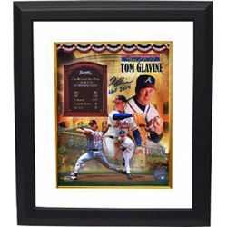 Tom Glavine Signed Atlanta Braves HOF Collage 16X20 Photo Custom Framed HOF 2014