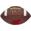 Image 1 : Wisconsin Badgers Logo Wilson NCAA Composite Leather Full Size Football