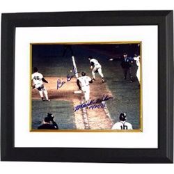 Bill Buckner Signed Boston Red Sox 16X20 Photo 10-25-86 Custom Framed (Game 6 World Series) W/Mookie