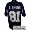 Image 1 : Tim Brown Signed Notre Dame Fighting Irish Navy Custom Jersey Heisman 87- Brown Hologram