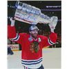 Image 1 : Duncan Keith Signed Chicago Blackhawks 2015 Stanley Cup Trophy 16X20 Photo