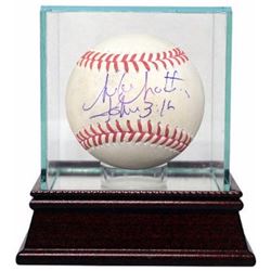 Mike Matheny Signed 2016 FL Spring Training Used Official Major League Baseball W/ Glass Case John 3
