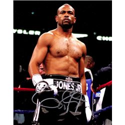 Roy Jones Jr Signed Boxing In Ring 8X10 Photo