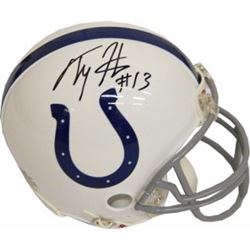 TY Hilton Signed Indianapolis Colts Full Size Replica Helmet- PSA Hologram