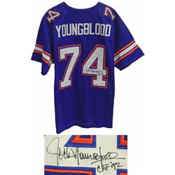 Jack Youngblood Signed Blue Custom Football Jersey W/CHF'92