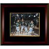 Image 1 : Marty Lyons Signed New York Jets Sack Exchange 16X20 Photo Custom Framed W/ 4 Signatures- Steiner Ho