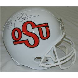 Barry Sanders Signed Oklahoma State Riddell T/B Full-Size Replica Helmet