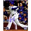 Image 1 : Alcides Escobar Signed Kansas City Royals 2015 World Series Swinging Action 8X10 Photo