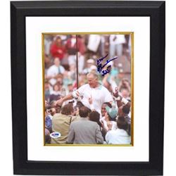 Don Shula Signed Miami Dolphins Carryoff 8X10 Photo Custom Framed 325 (Wins)- PSA Hologram