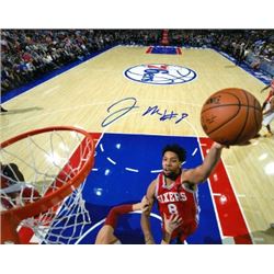 Jahlil Okafor Signed Philadelphia 76Ers 8X10 Photo #8 (Horizontal Dunk)