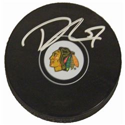 Trevor Van Riemsdyk Signed Chicago Blackhawks Logo Hockey Puck
