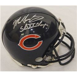 Mike Singletary Signed Chicago Bears Riddell Replica Mini Helmet W/SB XX Champs
