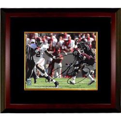 Derrick Henry Signed Alabama Crimson Tide 8X10 Photo Custom Framed #2 (Hand Up Heisman Pose)- Henry 