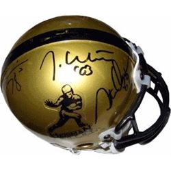 Jason White Signed Gold Heisman Trophy Winners Authentic Mini Helmet-3 Sigs (Oklahoma Sooners)
