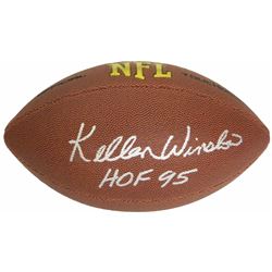 Kellen Winslow Signed Wilson Touchdown Full Size NFL Football W/HOF 95