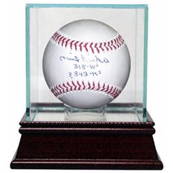 Phil Niekro Signed Official Major League Baseball Dual Insc 318 W's, & 3342 K's W/ Glass Case (Brave